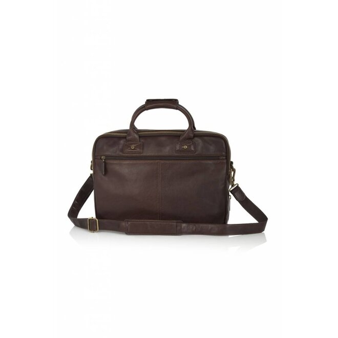 Leren laptoptas Firenze , 15.6 inch + tablet