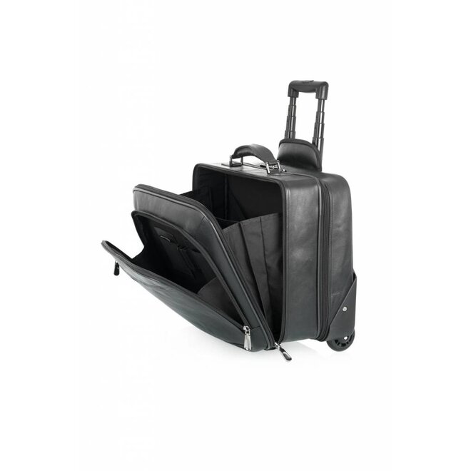 Leren Firenze laptoptas/trolley C&B - 15.6 inch