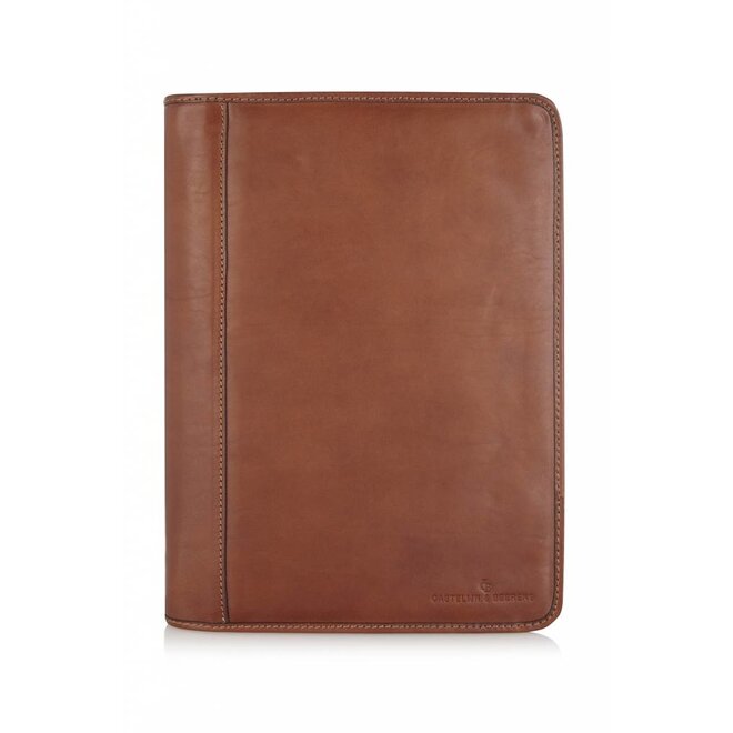 Lederen schrijfmap A4 Verona met rits - C&B