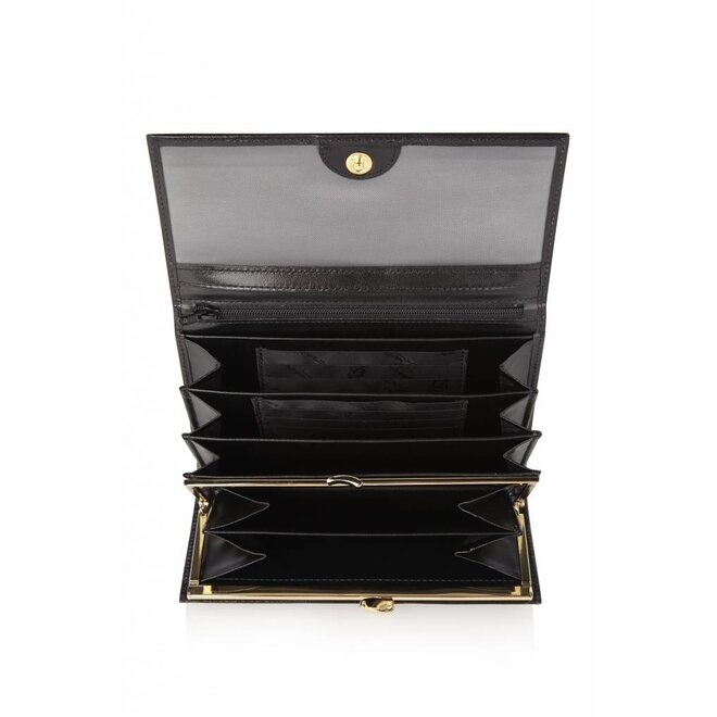 Leren portemonnee Nevada met overslag