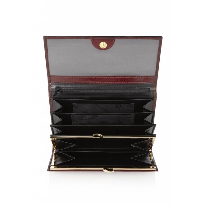 Leren portemonnee Nevada met overslag