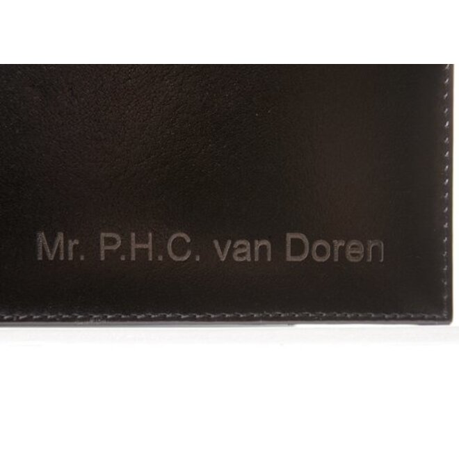 Leren portemonnee Nevada met overslag