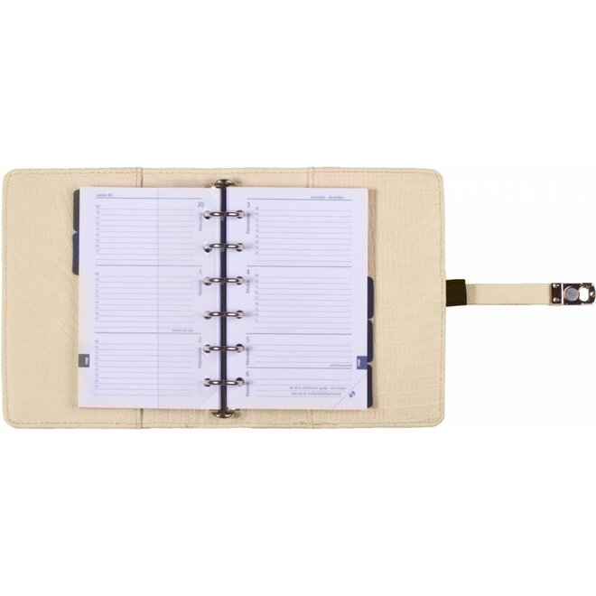 Kalpa pocket  organizer Croco Parelmoer