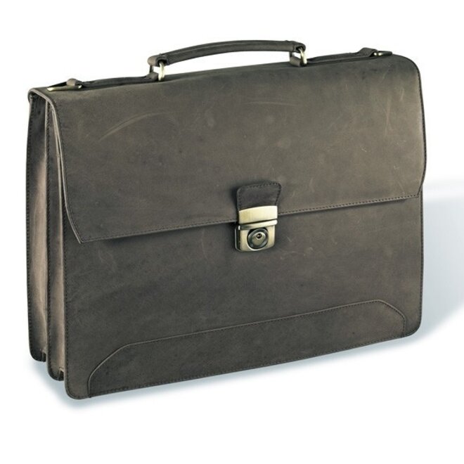 Leren aktetas, stijlvol en praktisch 15.6"inch