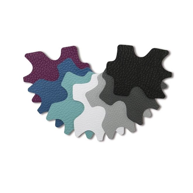 Leren stiftetui / pennenhouder rood