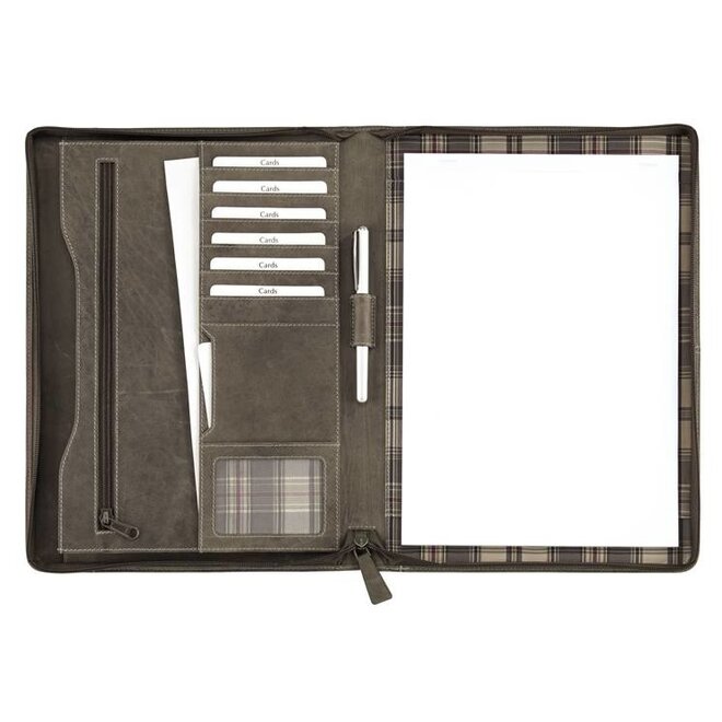 Lederen Vintage schrijfmap - in twee kleuren