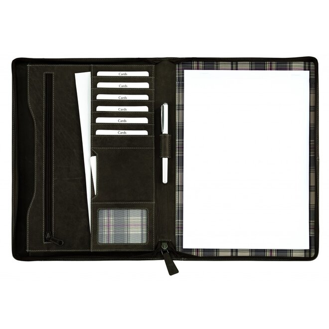 Lederen Vintage schrijfmap - in twee kleuren