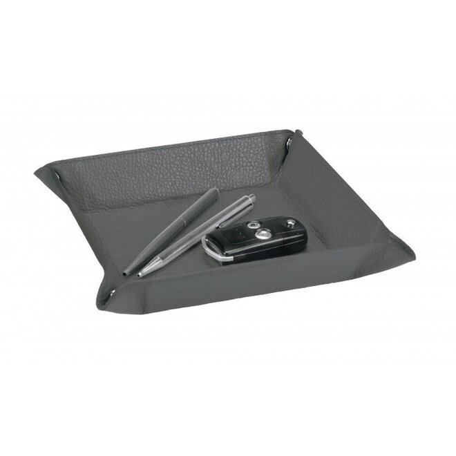 Lederen opbergbak - diverse kleuren