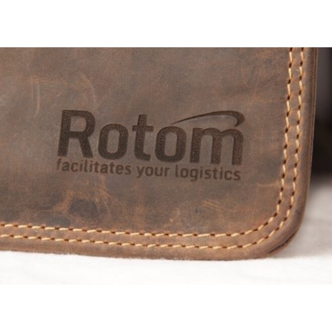 Leren aktetas met uitneembaar laptopvak