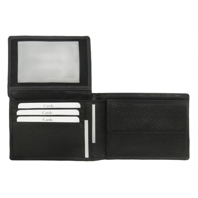 Leren portemonnee met extra binnenvak