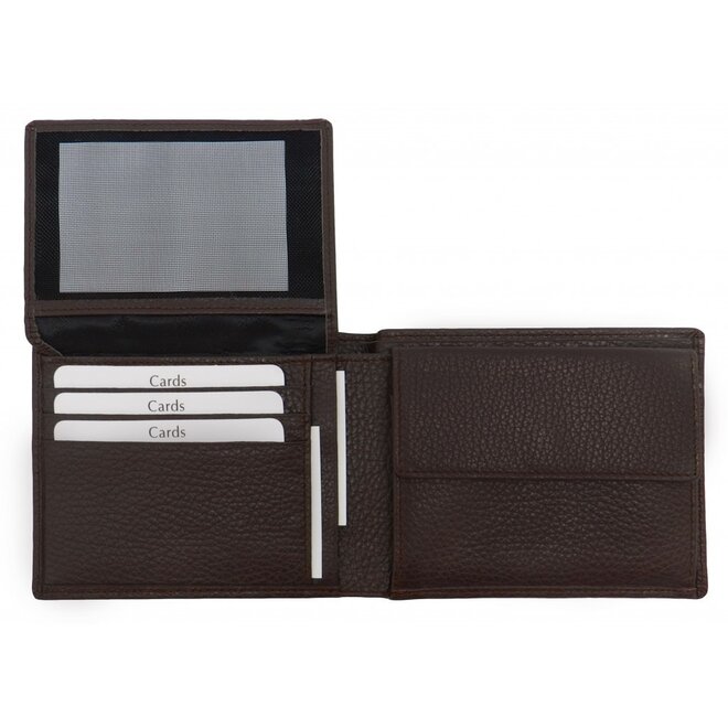 Leren portemonnee met extra binnenvak