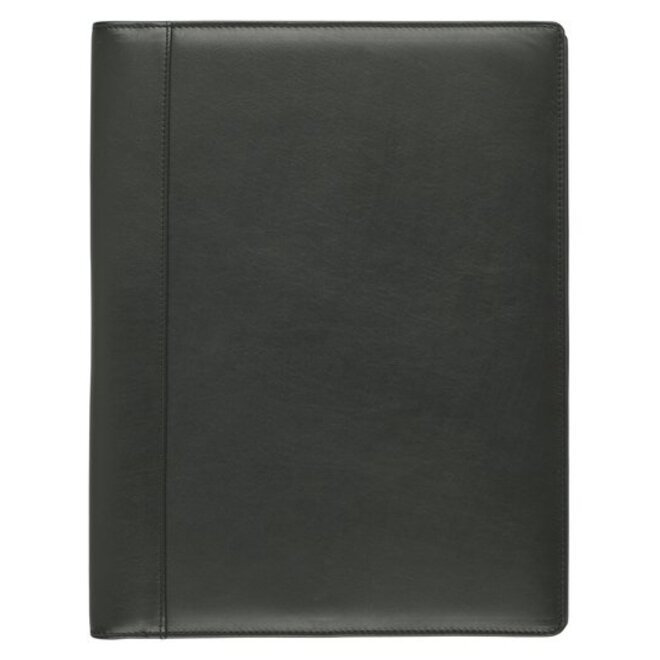 Lederen schrijfmap A4 met ritssluiting en veel opbergmogelijkheden