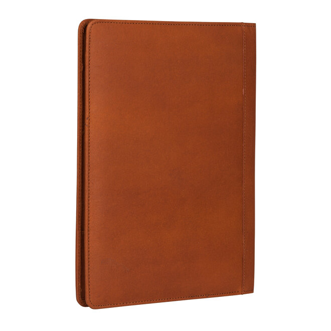Lederen schrijfmap A4 - kleur Cognac