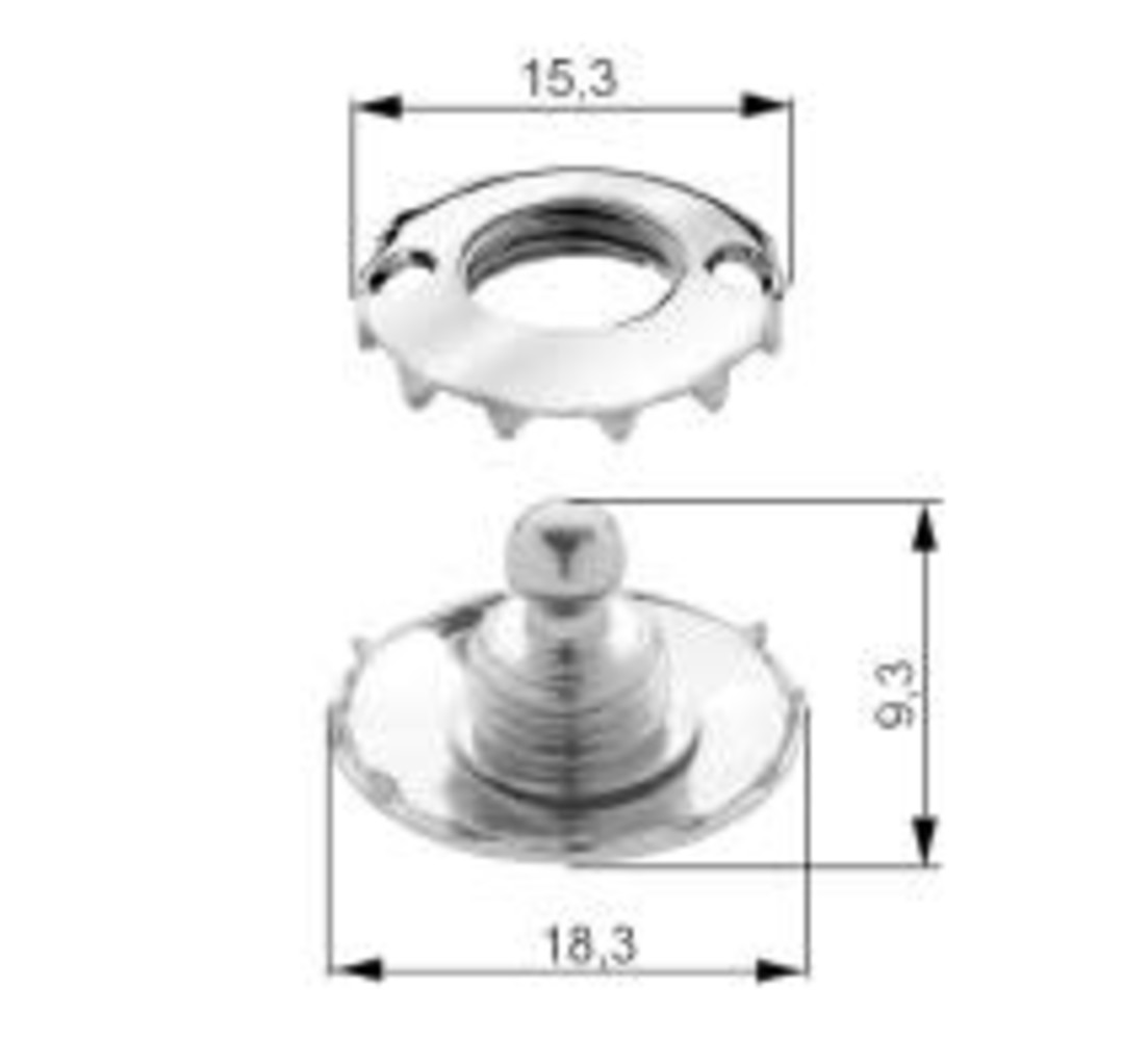 Schaeffertec Loxx® | Ontvanger | Doekdeel | Koper-Vernikkeld