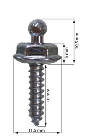 Zelftapper voor Loxx Kop | RVS | 16 mm | 10 stuks Zelftapper voor Loxx Kop | RVS | 16 mm | 10 stuks