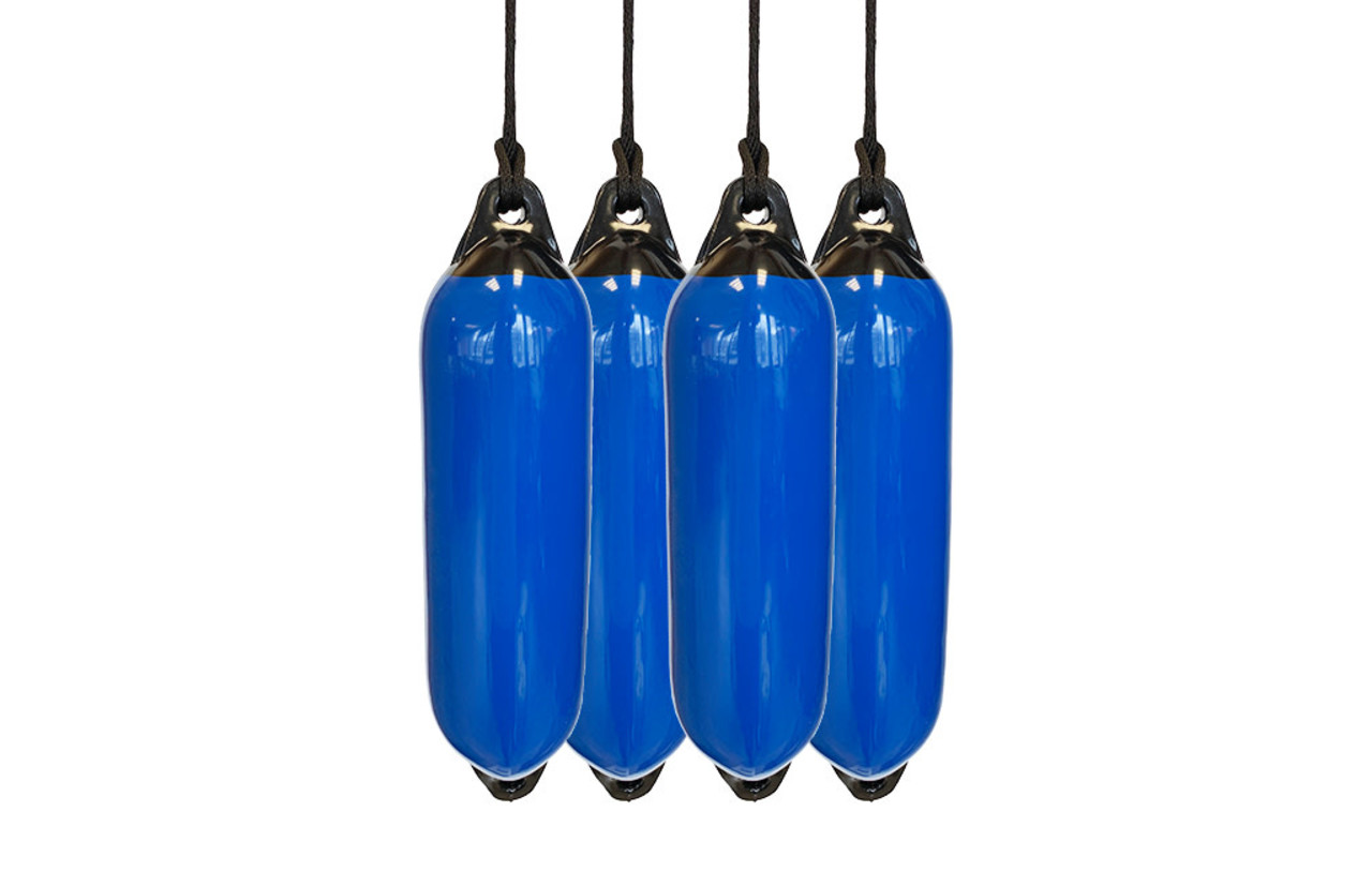 Seilflechter Seilflechter | Stootwil / Fender Set (4 stuks) | Blauw | 58(H) x 15(D) cm | Met Birotex Lijn Seilflechter Seilflechter | Stootwil / Fender Set (4 stuks) | Blauw | 58(H) x 15(D) cm | Met Birotex Lijn