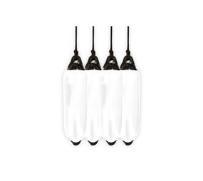 Seilflechter Stootwil / Fender Set (4 stuks) | Wit | 58(H) x 15(D) cm | Met Birotex Lijn Seilflechter Stootwil / Fender Set (4 stuks) | Wit | 58(H) x 15(D) cm | Met Birotex Lijn