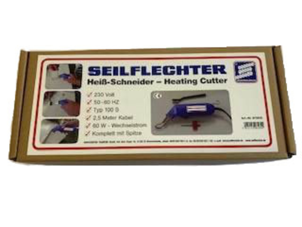 Seilflechter Seilflechter | Touwsnijder / Afbrandpistool | 220 Volt, 60 Watt | Compleet inclusief mes