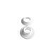 Zeilkous | Nylon | Wit | Opening 14 mm | Buitenmaat 30 mm | 10 stuks Zeilkous | Nylon | Wit | Opening 14 mm | Buitenmaat 30 mm | 10 stuks