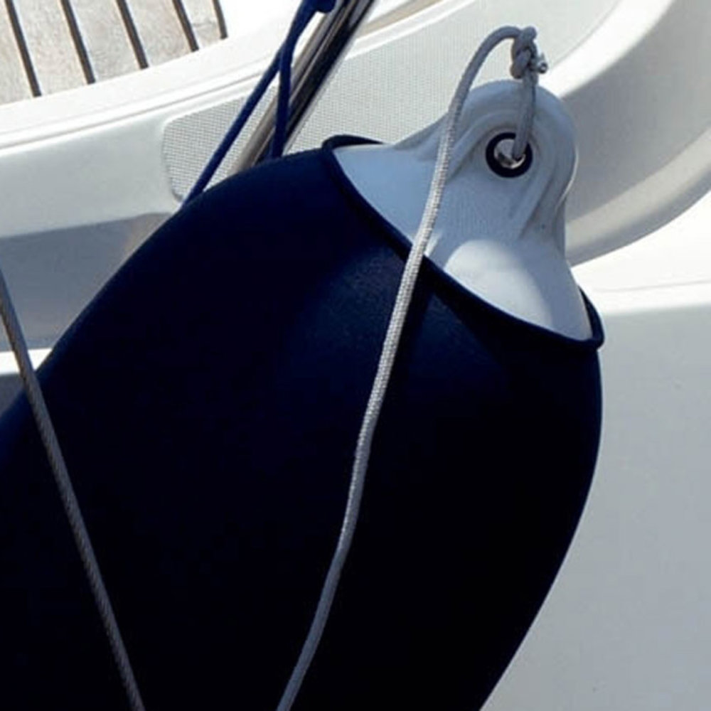 Seilflechter Seilflechter | Fender / Stootwil hoes op rol | voor diameter 15 - 21 cm | Navy Blue | Prijs per meter Seilflechter Seilflechter | Fender / Stootwil hoes op rol | voor diameter 15 - 21 cm | Navy Blue | Prijs per meter