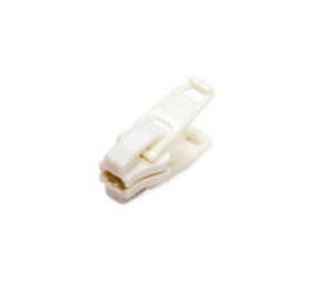 YKK YKK | Runner / Schuiver | Nylon | 10V | voor 10 mm Bloktandrits | 2 grijpplaten | Wit