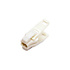 YKK | Runner / Schuiver | Nylon | 10V | voor 10 mm Bloktandrits | 2 grijpplaten | Wit