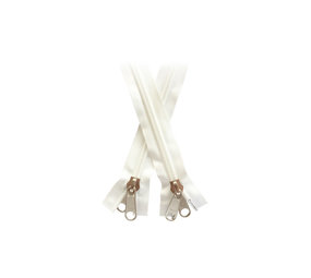 YKK Rits Spiraal | Dubbel Deelbaar | 10mm | Wit YKK Rits Spiraal | Dubbel Deelbaar | 10mm | Wit