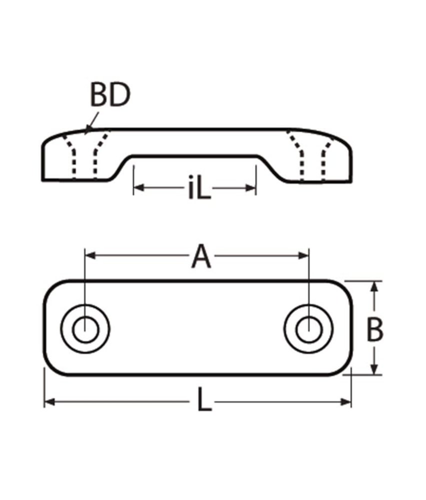 Marinetech Marinetech | Bandbeugel | RVS | Luxe Versie | voor band 25 mm