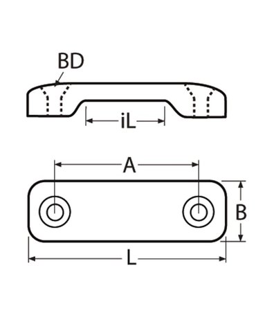Marinetech Marinetech | Bandbeugel | RVS | Luxe Versie | voor band 25 mm