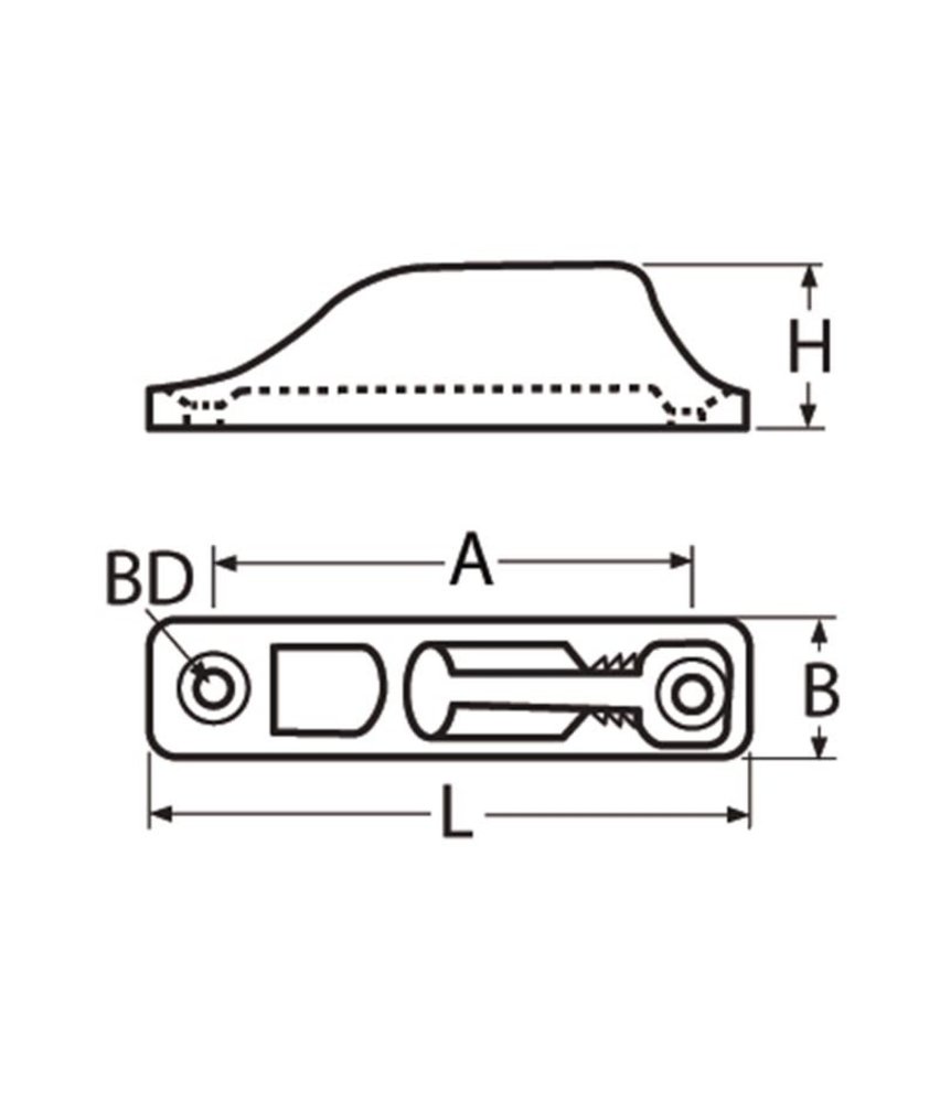 Marinetech Marinetech | Clamcleat / Touwklem / Schootklem | RVS | voor lijnen van 5 tot 6 mm diameter 17 x 70 mm Marinetech Marinetech | Clamcleat / Touwklem / Schootklem | RVS | voor lijnen van 5 tot 6 mm diameter 17 x 70 mm