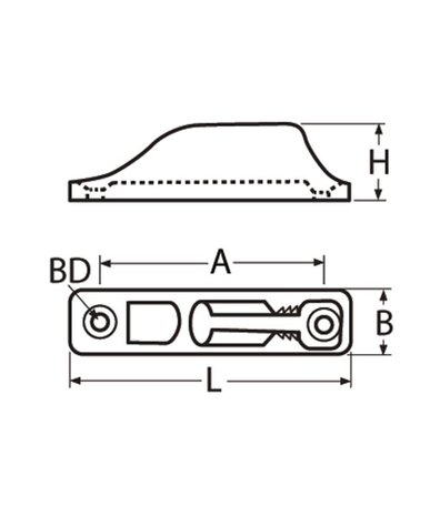 Marinetech Marinetech | Clamcleat / Touwklem / Schootklem | RVS | voor lijnen van 5 tot 6 mm diameter 17 x 70 mm Marinetech Marinetech | Clamcleat / Touwklem / Schootklem | RVS | voor lijnen van 5 tot 6 mm diameter 17 x 70 mm