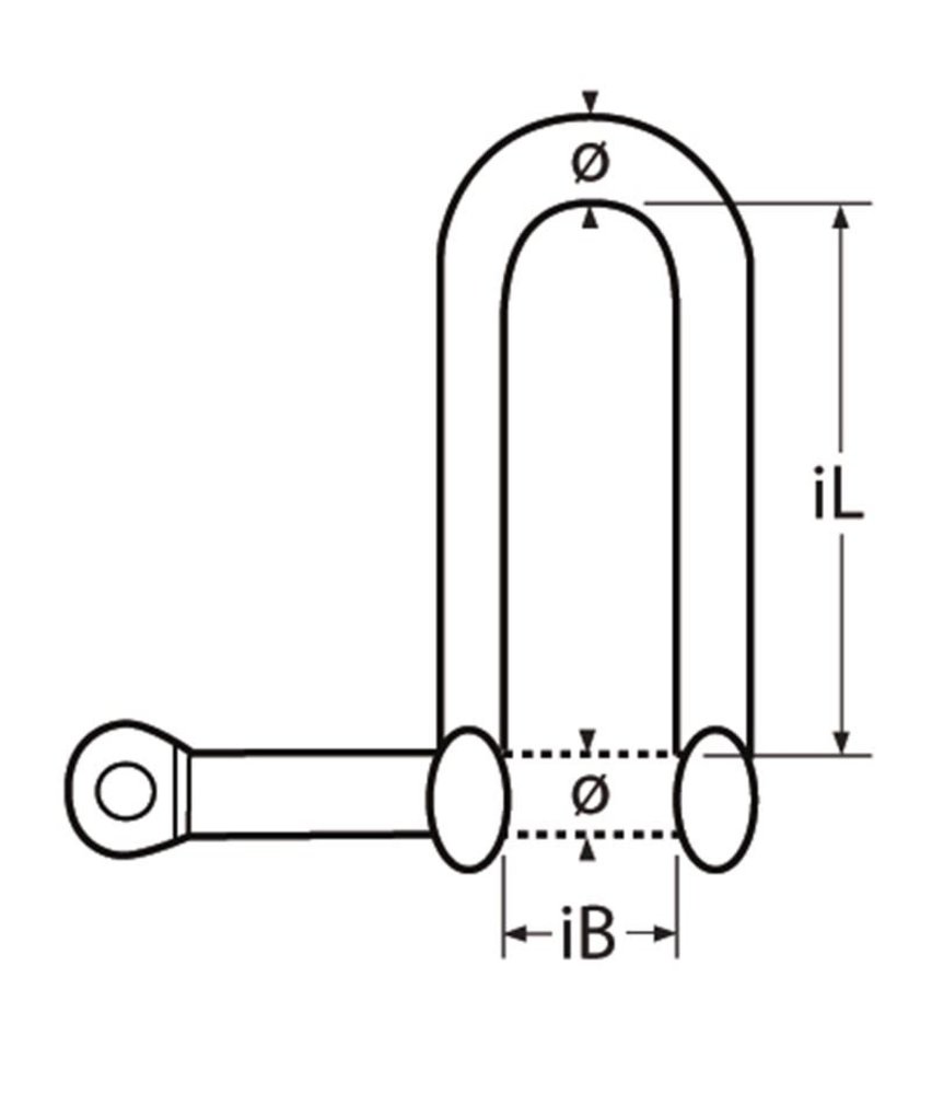 Marinetech Marinetech | Harpsluiting | RVS | 60 x 8 mm