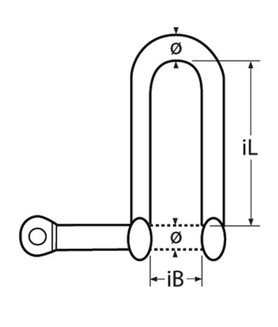 Marinetech Marinetech | Harpsluiting | RVS | 60 x 8 mm