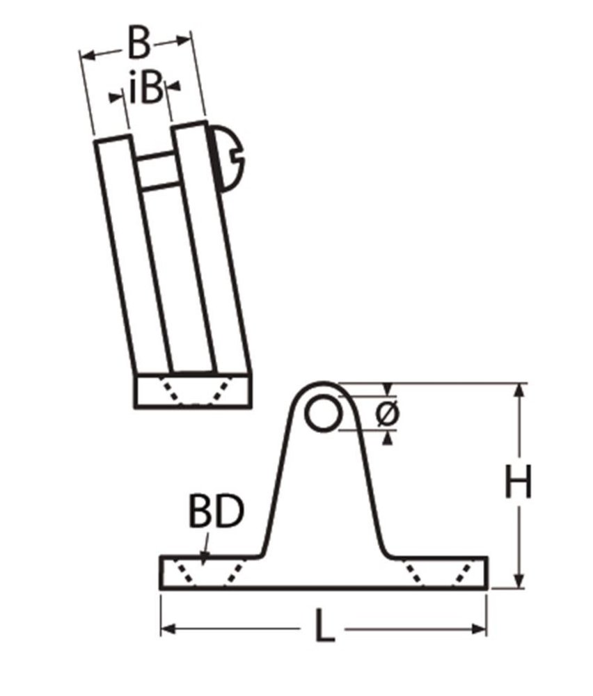 Marinetech Marinetech | Dekscharnier | 80 graden | 56 x 20 x 36 mm Marinetech Marinetech | Dekscharnier | 80 graden | 56 x 20 x 36 mm