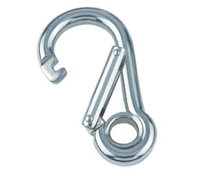 Marinetech Karabijnhaak met Kous en grote opening | RVS | 10 x 100 mm Marinetech Karabijnhaak met Kous en grote opening | RVS | 10 x 100 mm