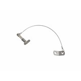 Marinetech Lanyard (circa 200 mm) met borgpen + veer / pull-pin | RVS | 6x35 mm Marinetech Lanyard (circa 200 mm) met borgpen + veer / pull-pin | RVS | 6x35 mm