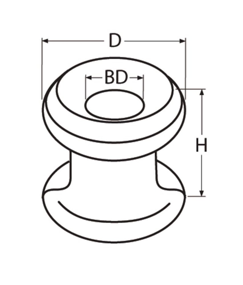 Marinetech Marinetech | Noorse Knop | RVS | 11 (D) x 10 (H) mm | Boorgat 4,3 mm | 10 stuks Marinetech Marinetech | Noorse Knop | RVS | 11 (D) x 10 (H) mm | Boorgat 4,3 mm | 10 stuks