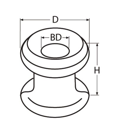 Marinetech Marinetech | Noorse Knop | RVS | 11 (D) x 10 (H) mm | Boorgat 4,3 mm | 10 stuks Marinetech Marinetech | Noorse Knop | RVS | 11 (D) x 10 (H) mm | Boorgat 4,3 mm | 10 stuks