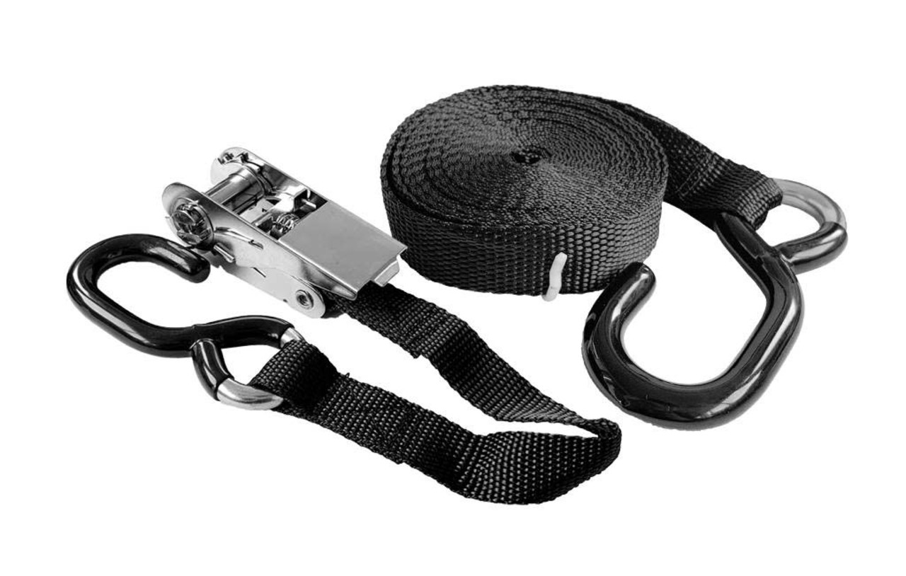 Marinetech Marinetech | Spanband | met Ratel | RVS | Zwart | 25 mm | 450 cm