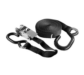 Marinetech Spanband | met Ratel | RVS | Zwart | 25 mm | 450 cm