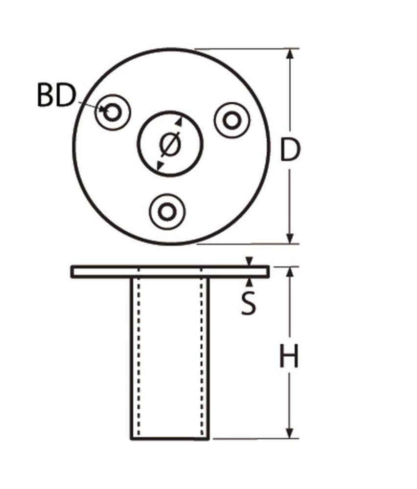 Marinetech Marinetech | Buis | Houder | RVS | Dek | Rond | Marinetech Marinetech | Buis | Houder | RVS | Dek | Rond |