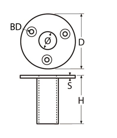 Marinetech Marinetech | Buis | Houder | RVS | Dek | Rond | Marinetech Marinetech | Buis | Houder | RVS | Dek | Rond |