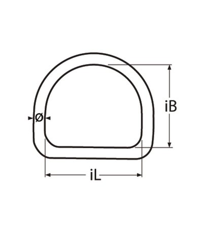 Marinetech Marinetech | D ring halfrond | RVS gelast