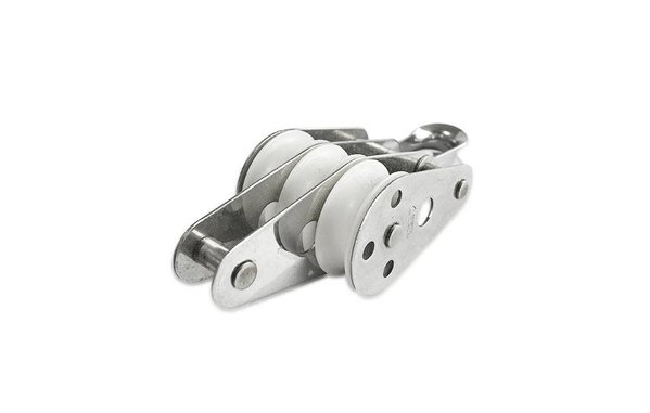 Marinetech Marinetech | Katrol RVS met 3 schijven van 25mm voor 6 mm lijn