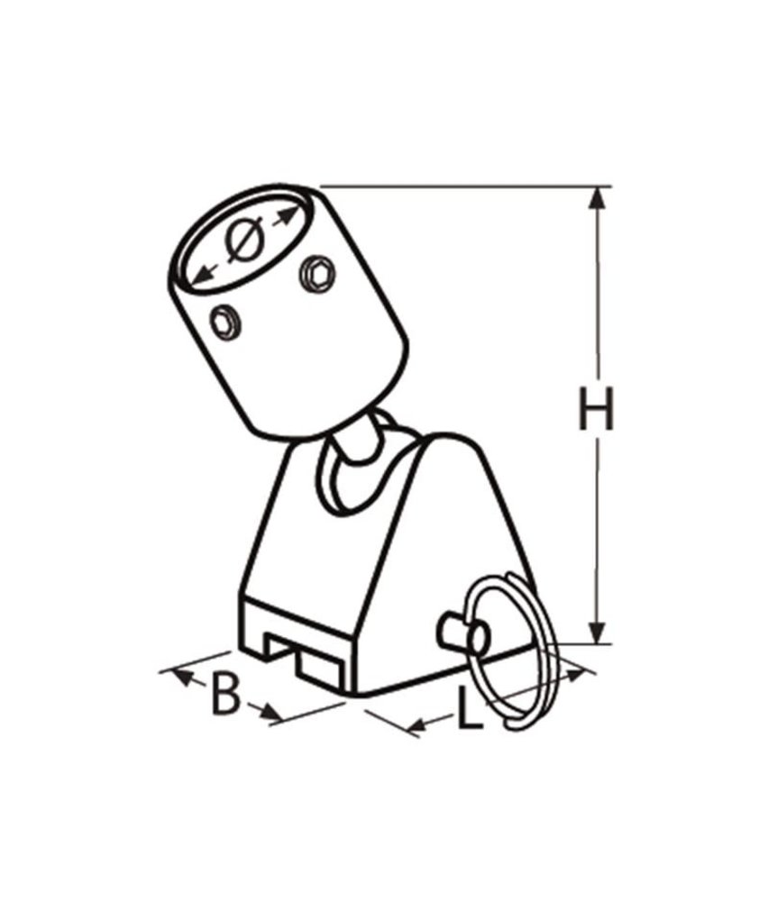 Marinetech Marinetech | Kogelscharnier | Dek-Eind | RVS