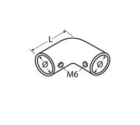 Marinetech Railing | Hoekstuk | 90 graden | RVS |