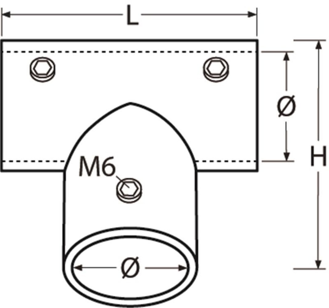 Marinetech Marinetech | Railing | T-stuk | 90 graden Marinetech Marinetech | Railing | T-stuk | 90 graden