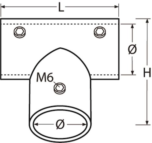 Marinetech Marinetech | Railing | T-stuk | 90 graden Marinetech Marinetech | Railing | T-stuk | 90 graden