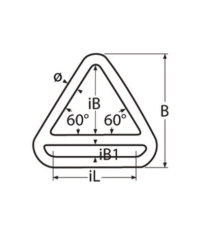 Marinetech Marinetech | Triangel Ring | met Crossbar | RVS