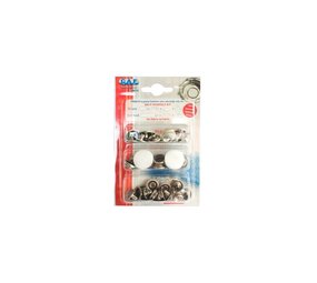 Surefas CAF | Drukknoopset | RVS | 10 x ABCD & Stempel Surefas CAF | Drukknoopset | RVS | 10 x ABCD & Stempel